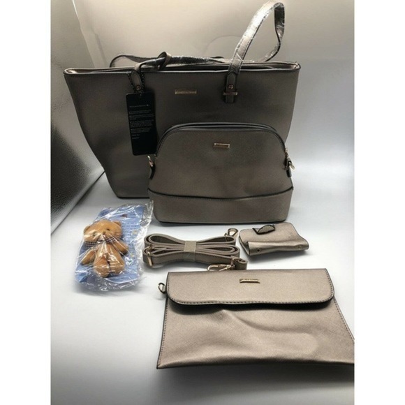 ELIMPAUL Women Fashion Handbags Tote Bag Set 4pcs - Picture 11 of 12